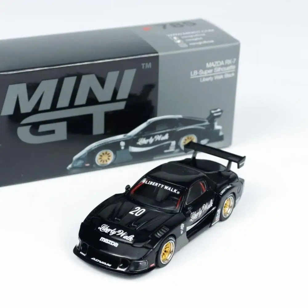 MINIGT 1:64 Mazda RX-7 LB-Super Silhouette Liberty Walk Static Diecast Casting Alloy Model Car Collection Toy Birthday Gift