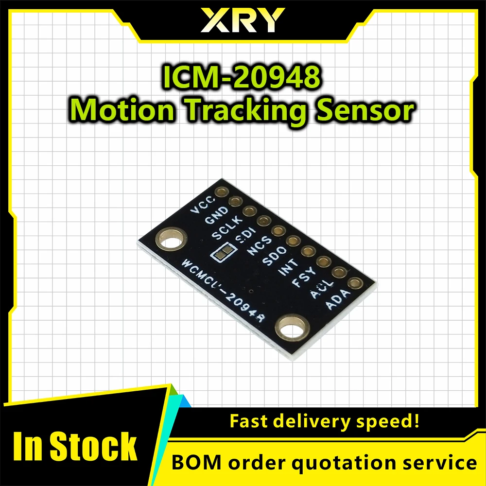 Moduł czujnika XRY ICM-20948, 9-osiowy czujnik MEMS do śledzenia ruchu, energooszczędne układy scalone ICM20948 — zdjęcie produktu 2