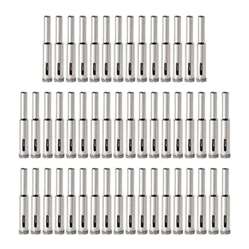 50Pcs 8Mm Diamond Tipped Hole Diamond Coated Drill Bit For Ceramic Tiles Glass Kitchen Ceramics Marble Hole Opener