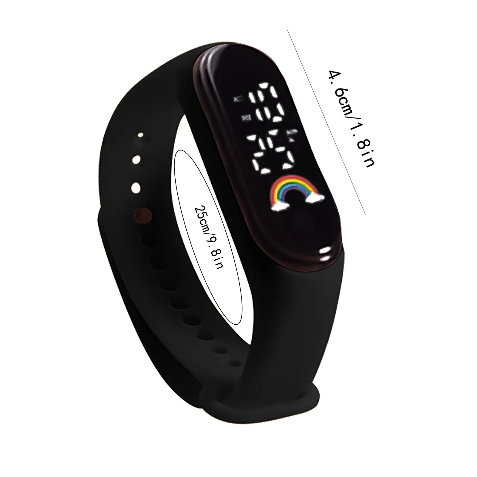 Montre-bracelet numérique LED pour enfants, affichage des chiffres de PET, sports de plein air, bracelet de sport pour filles et garçons, mode 2023