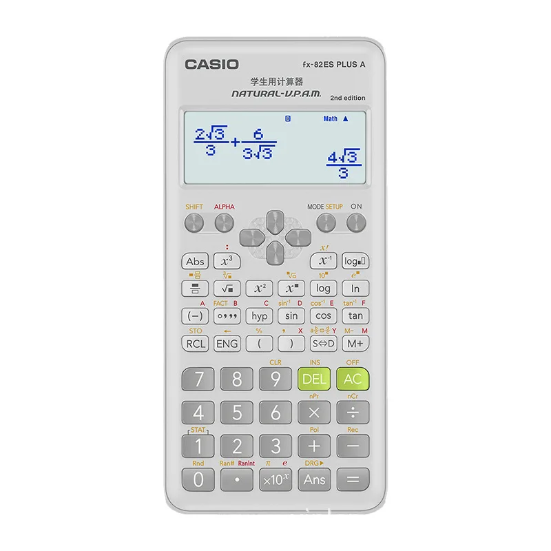 Calculadora de função científica Fx-82es Plus Um exame de estudante Calculadora de função multifuncional Contabilidade Cpa especial