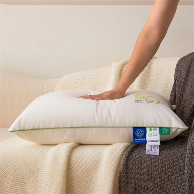 Pure Cotton DuPont Antibacterial Single Side Pillow Core Comfortable Breathable Good Support Five Star Hotel Use All Season