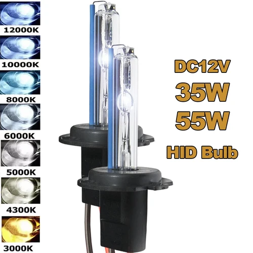 Imagen 1 del producto Bombillas de 35W 55W H4 H7 H11 9005 9006 H1 H3 HB3 HB4 faros de xenón ocultos 5000K 6000K 8000K 10000K 12000K luz de coche 12V DC