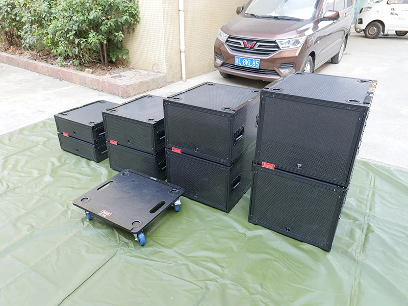 Empilhável para evitar quedas 19 polegadas 19 "2U 4U 6U 8U 10U DJ ATA à prova de choque AMP caixa de rack de transporte de voo