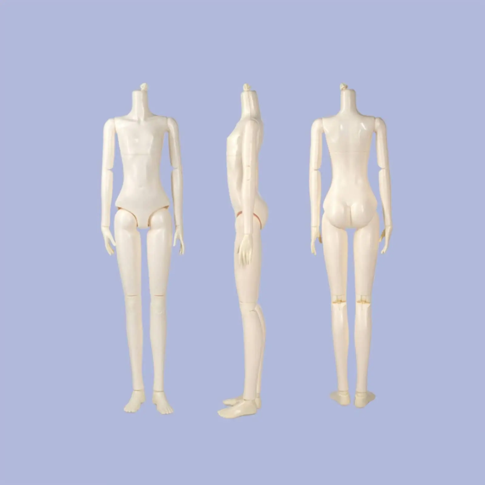 Articulated Doll Body Doll Body with Jointed Knees Flat-Chest for Customizers, Photography