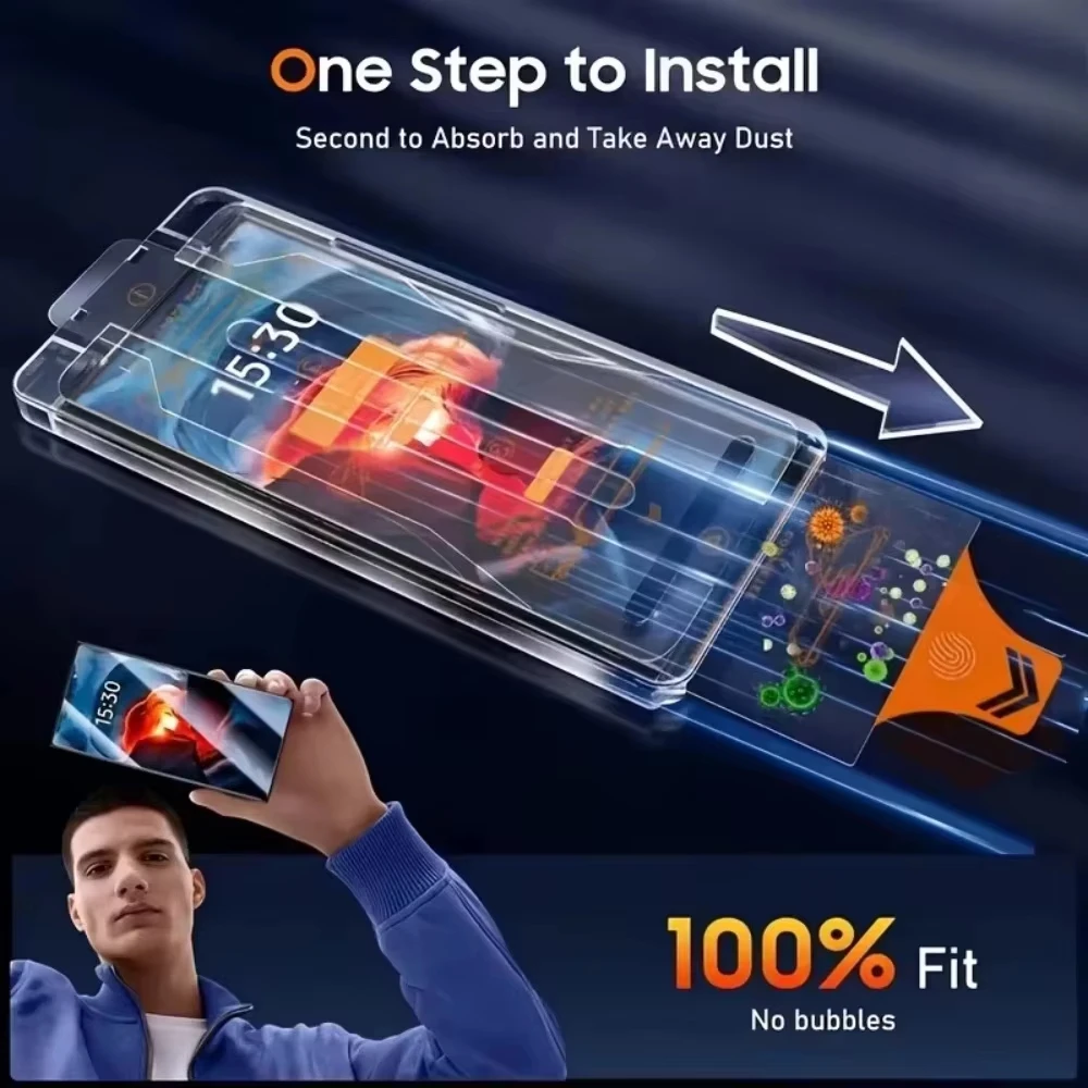 2PCS HD Tempered Glass For Xiaomi Poco X7 X6 Pro F7 M7 M6 F6 X5 F5 M5S F4 X4 Pro C75 C65 X3 Easy Installation Screen Protector view 6