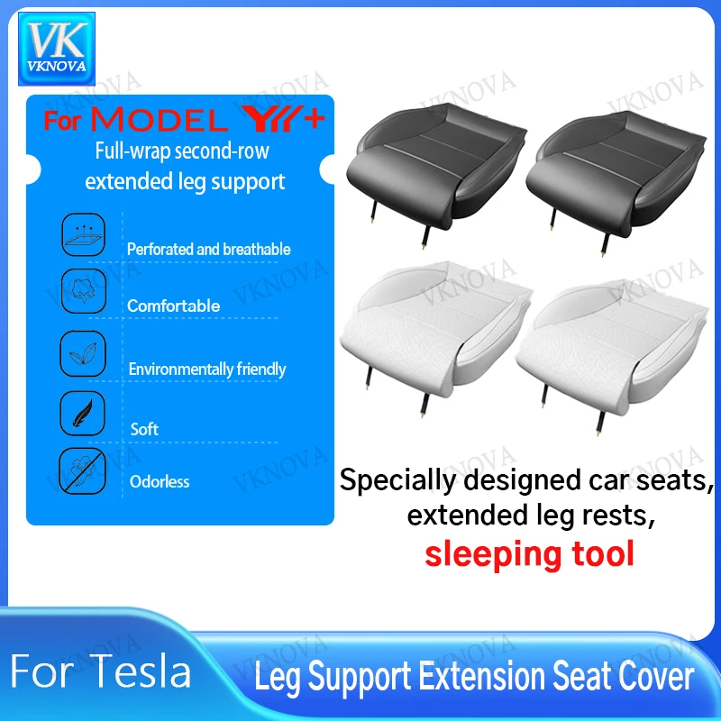 Leg Support Extension Seat Cover For New Tesla 2026 Model Y L 6 Seat 2026 Memory Foam Extender Cushion Car Interior Accessories