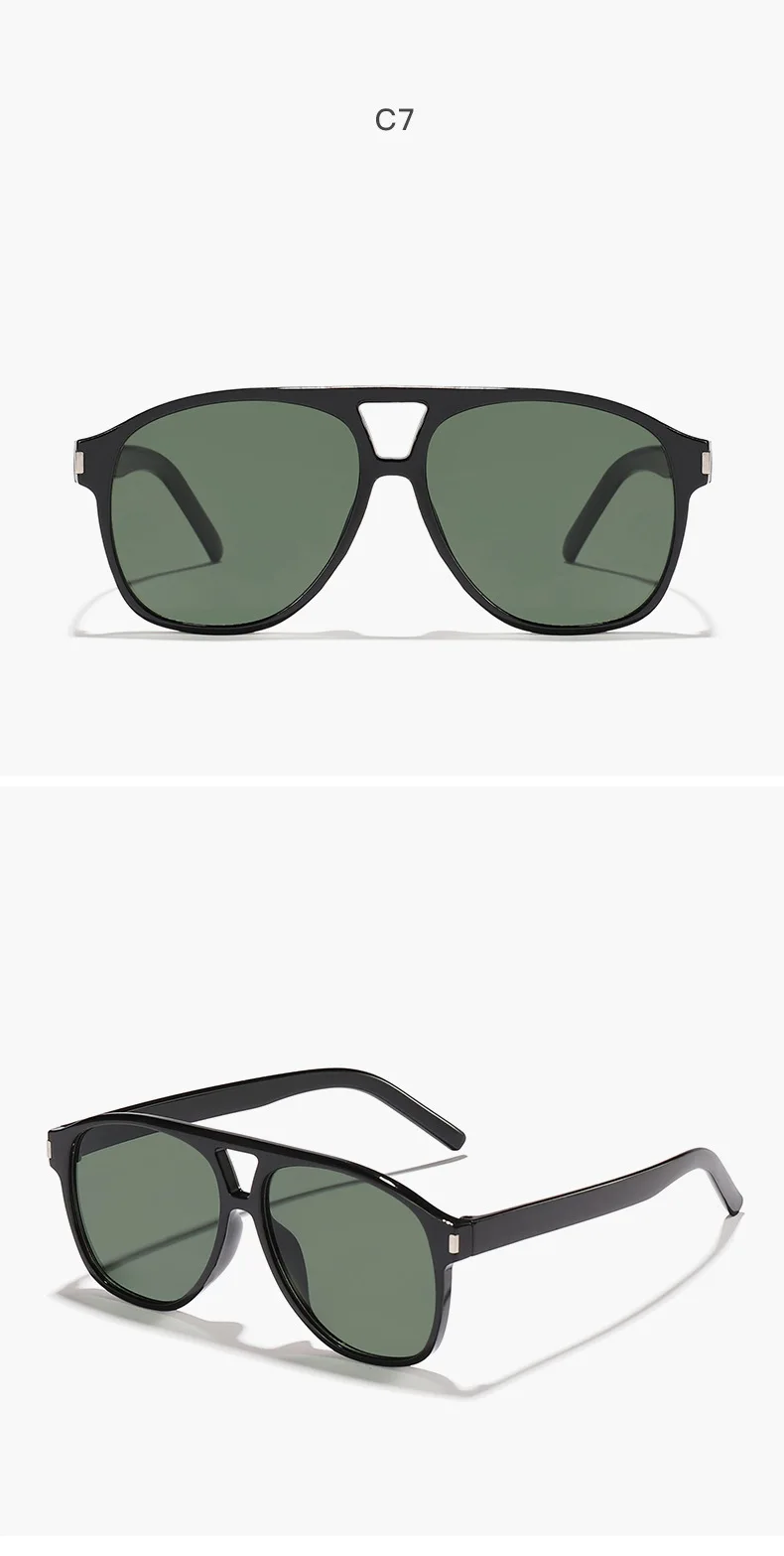 Luxus Marke Designer Großen Rahmen Pilot Sonnenbrille Frauen Für Männer Trend Sonnenbrille Vintage Punk Shades Beliebte Brillen UV400 – Detail 14