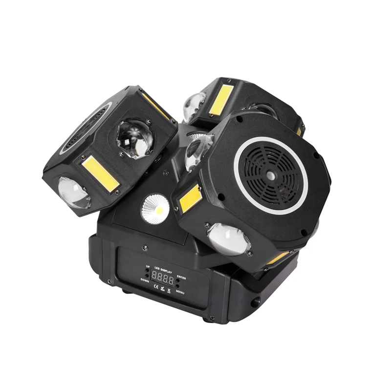 

Barra de Haz RGBW 3 Cabezas — Efecto Rueda de Viento и Fuego para KTV и Escenario