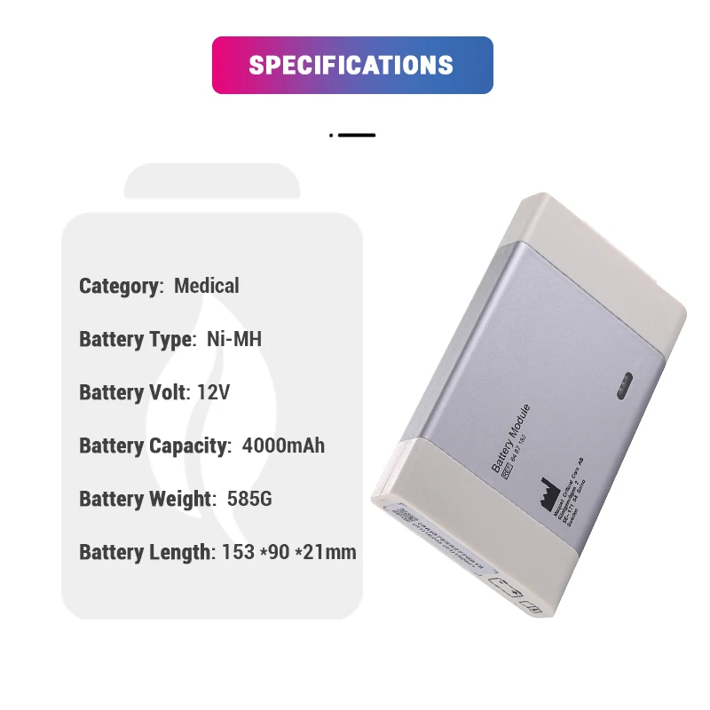 12V 4000mAh Ni-MH Replacement 64-87-180 6487180 MB1127 MB1127-O Med.ical Battery for MAQ.UET Servo I Servo S Critical Care AB