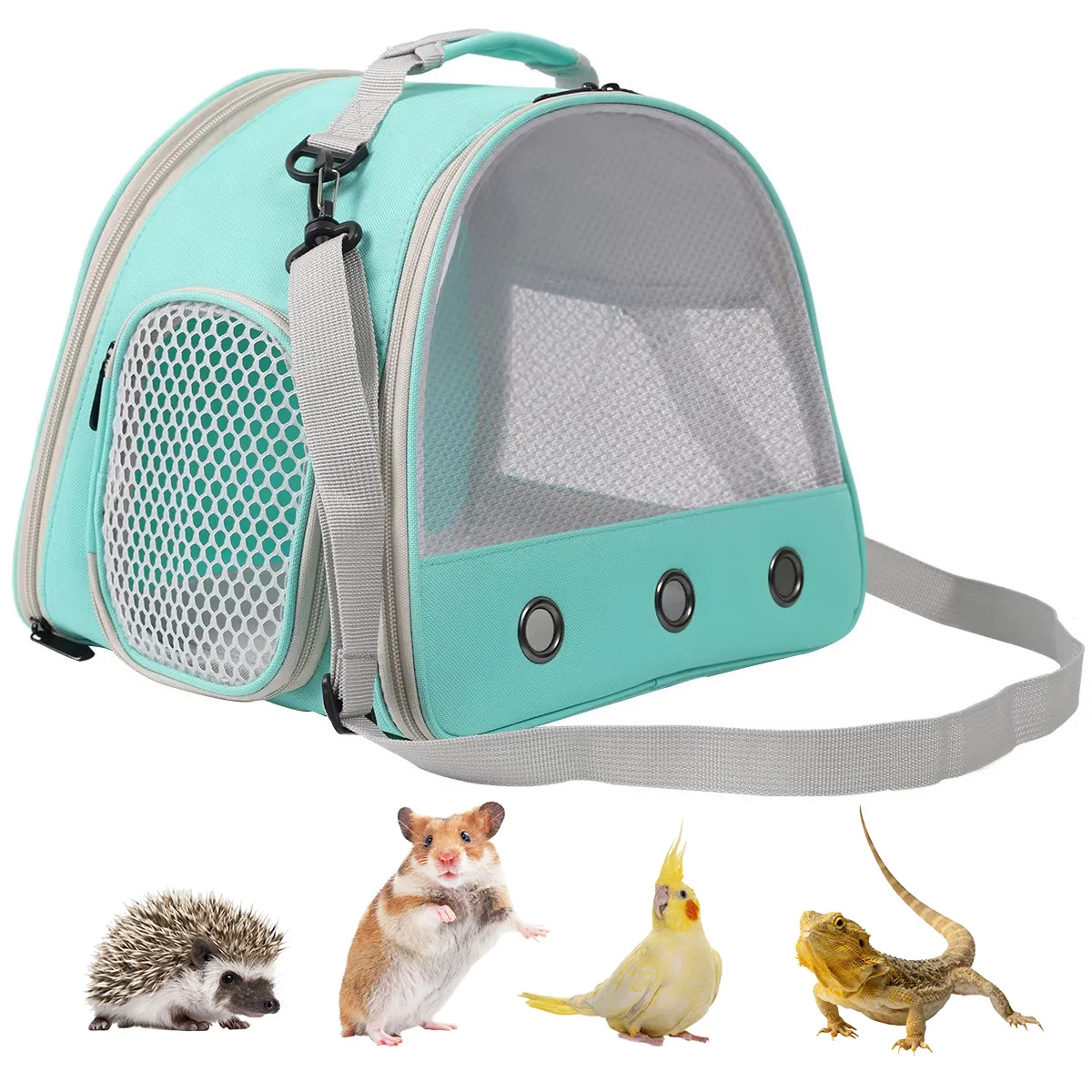 

Breathable Guinea Pig Carrier Small Pet Bag with Mesh Window Soft Mat and Shoulder Strap for Hamster Guinea Pig Rabbit Hedgehog
