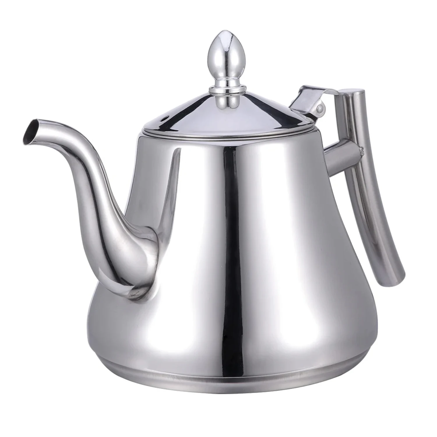 

Stainless Steel Tea Kettle with Removable Strainer - Elegant Loose Leaf Water Jug Filter - High Quality Coffee Pot and Tea Brewe