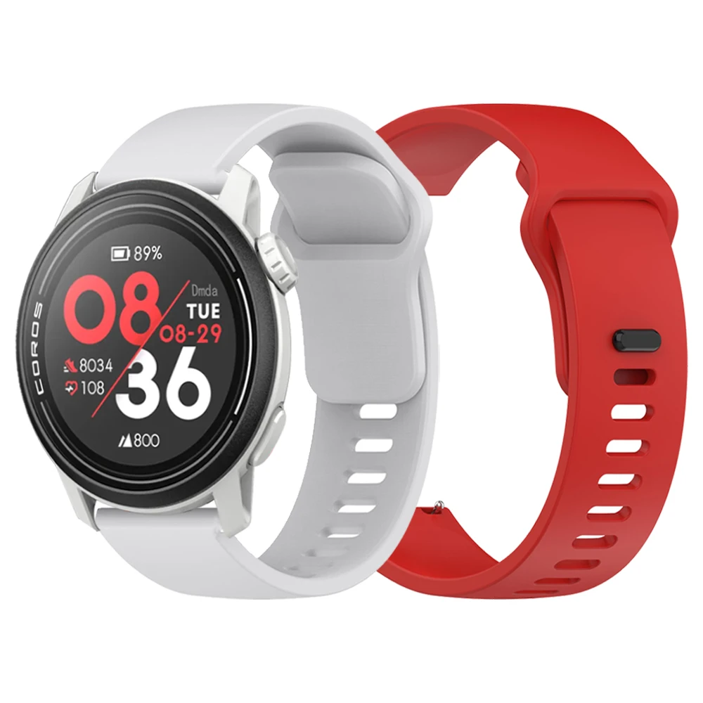 Bracelet souple en Silicone pour COROS PACE 3 2, pour COROS APEX 2 Pro 46mm 42mm, 22mm 20mm, accessoire de remplacement