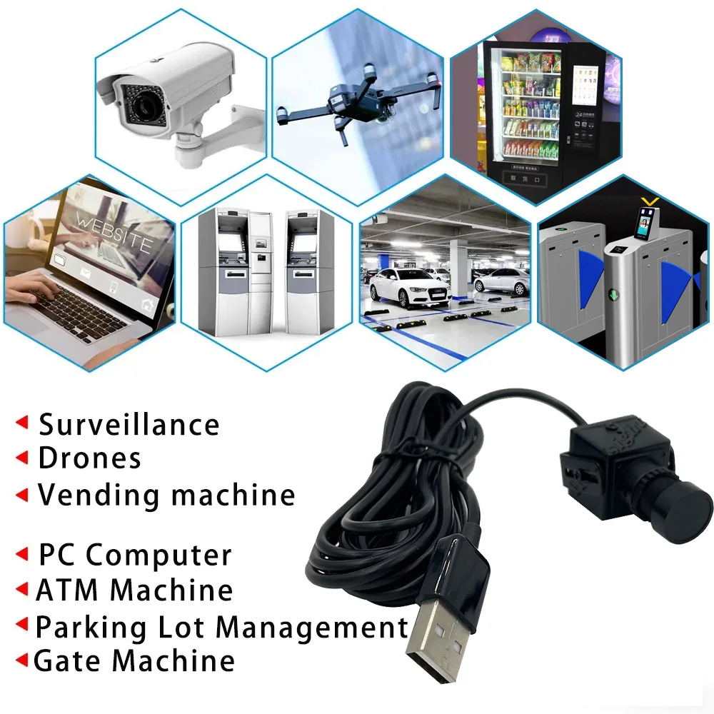 Carte de caméra Web USB 2.0, 20x20mm, objectif mini taille, 1080P, Full HD, industriel, PC UVC Micro iko, machine de caméra USB