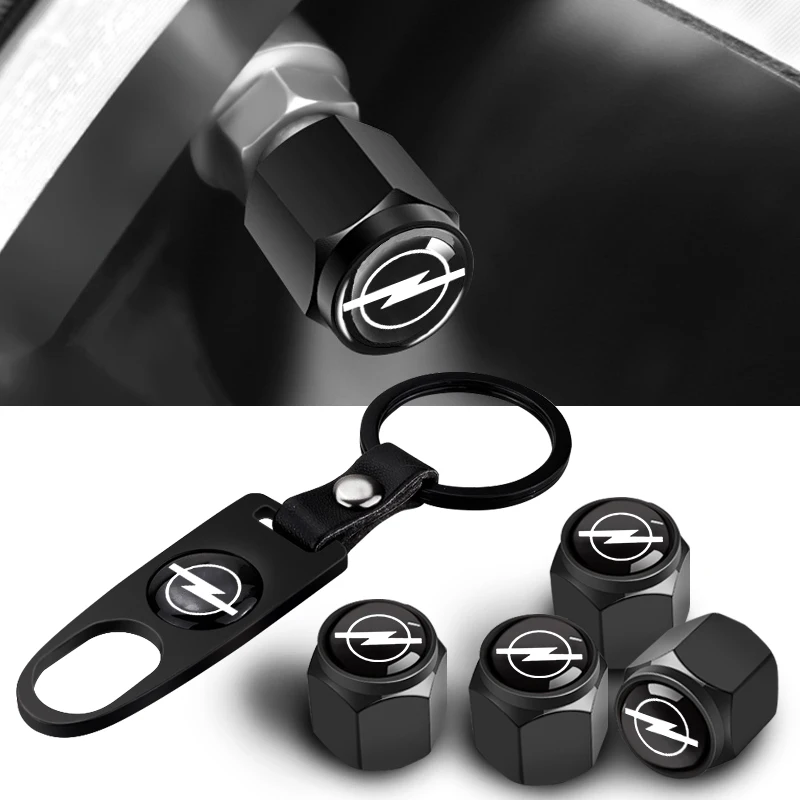 Car Keychain Keyring Tire Valve Cap Car Styling Accessories For Opel Corsa Astra Insignia Vectra Zafira Meriva Mokka Grandland