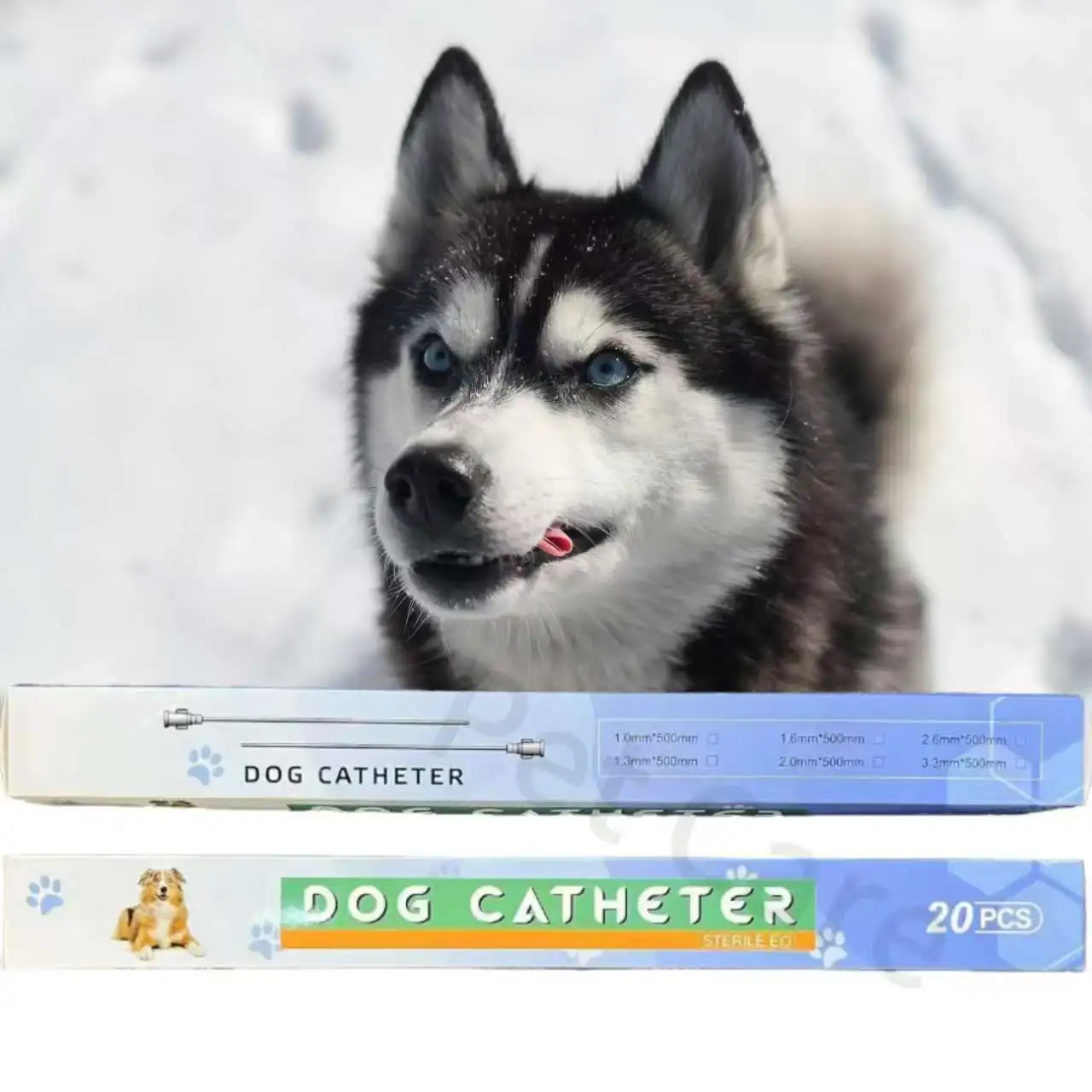 Veterinary Dog Urethral Catheter with Stylet Silicone Dog Hospital Supplies