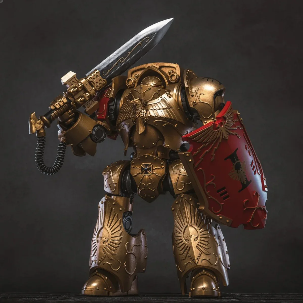 Joytoy warhammer 40k legio custodes conversor-galati dreadnought figura de ação dreadnought modelo brinquedos warhammer fãs coleção