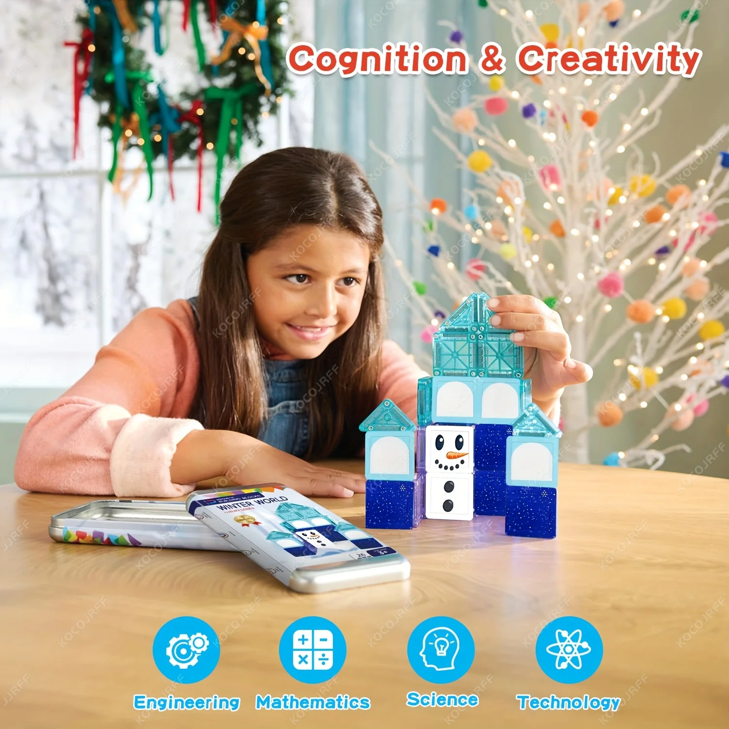 Mini blocchi magnetici da costruzione, pezzi magnetici, giocattoli per bambini, formato da viaggio, facile da trasportare, varie dimensioni, giocattoli da costruzione combinabili, regali di compleanno e festività