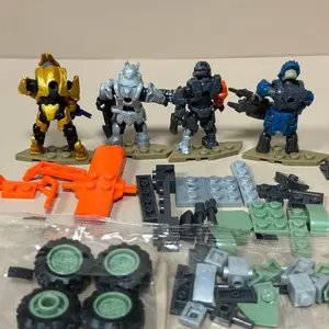 Mega Bloks Construx UNSC Spartan-Anubis Yoro, Elit Ultra Kaba Oyunlar Firavun Faresi yayıncılık Outriders aksiyon Figürleri oyuncak aksesuarla 6 Büyük satış anubis bebeği-no. 4