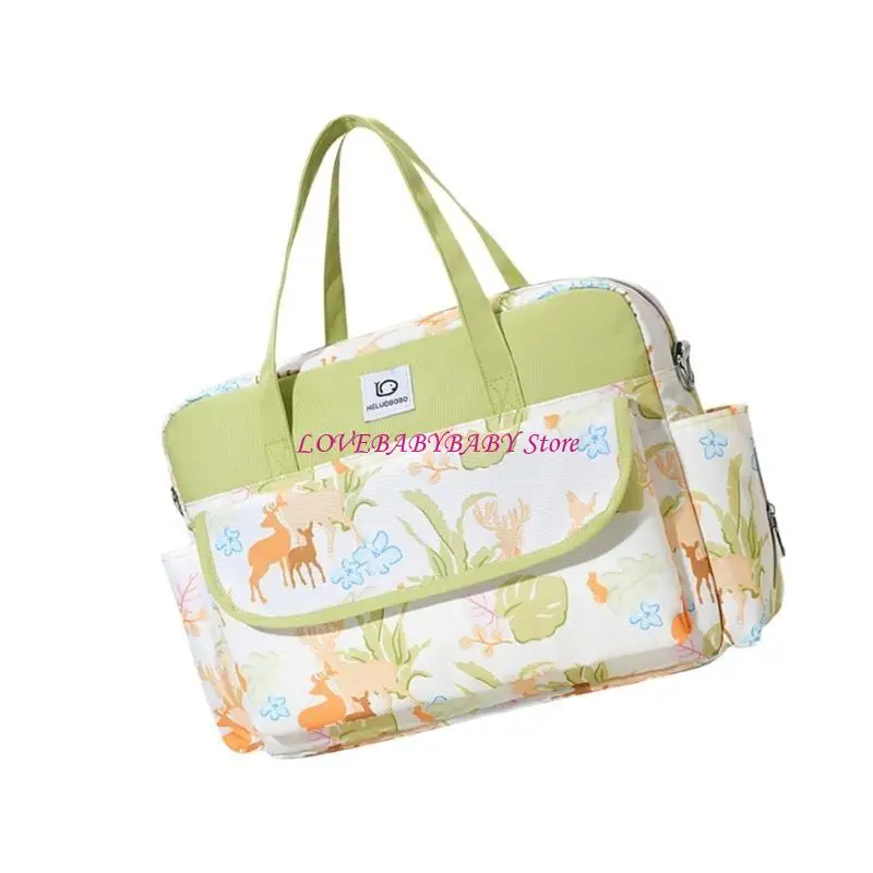 حقيبة سفر متعددة الاستخدامات مع أحزمة كتف مريحة حقيبة الأمومة الأنيقة 4XBC