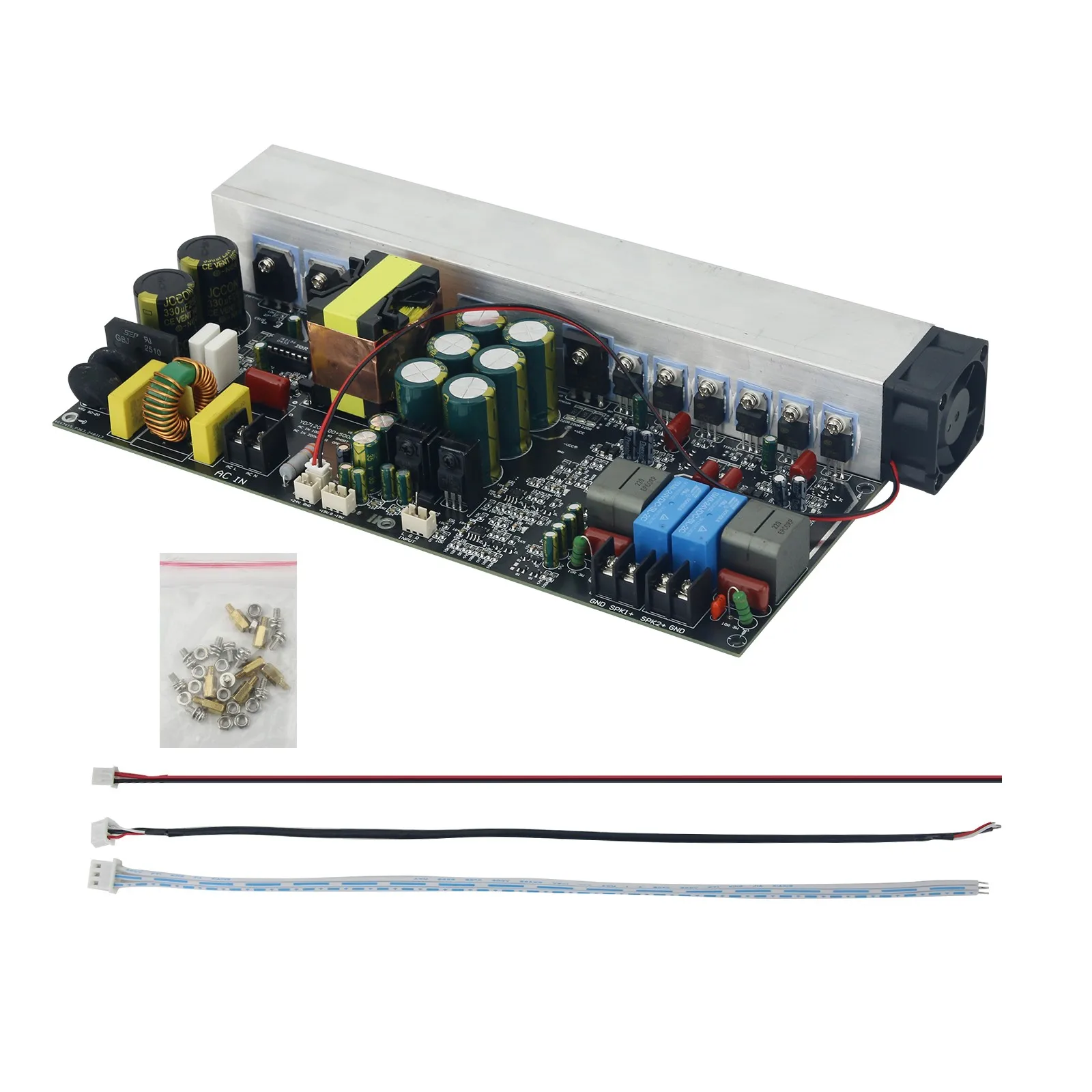 In stock YD1000W YD7120 500W+500W Class D Digital Amplifier Board Power Amp Board W/ Switching Power Supply