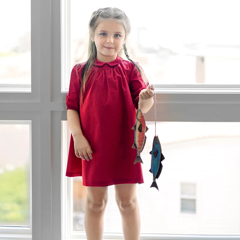 Ali Plus New SS25 Girls red denim dress toddler set and girls romper Boys designed boats shirt boys toddler set and romper