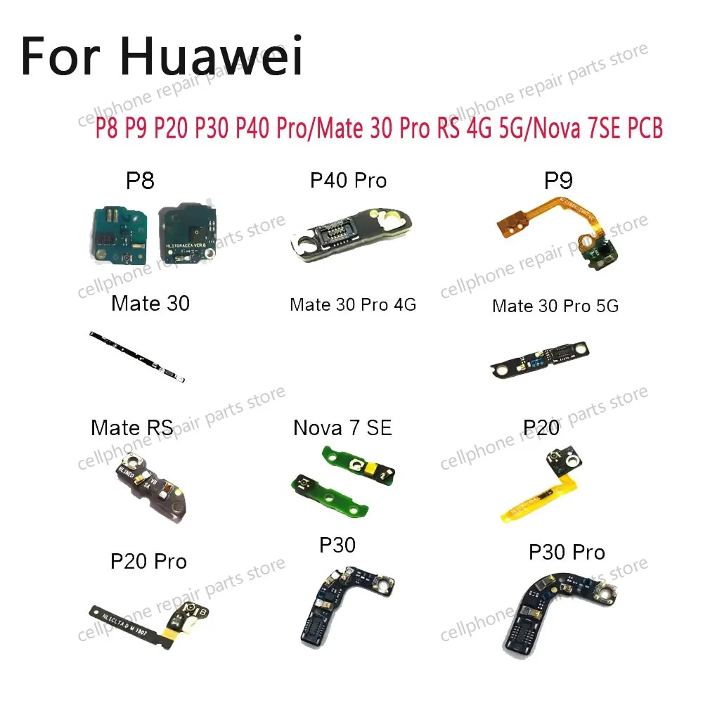 

Гибкий кабель сигнальной платы микрофонной антенны для Huawei Mate 30 Pro 4G 5G Mate RS Nova 7SE P8 P9 P20 P30 P40 Pro, детали громкоговорителя с печатной платой