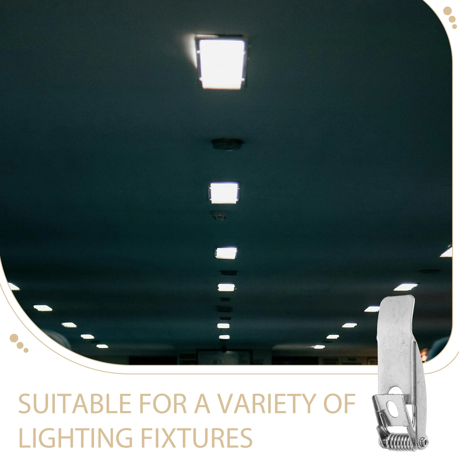 

10pcs Downlight Spring Clips For Led Panel Ceiling Lights Secure Mounting Hardware Tool Accessory Spring Clips Recessed Lighting