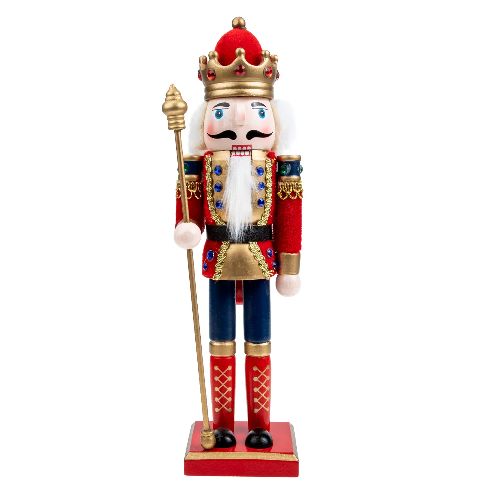 

Christmas Wood Nutcracker Decor Lovely Soldier Figure for Office Car Desk Holiday Gift Festival Wooden Craft Minimalist Wall