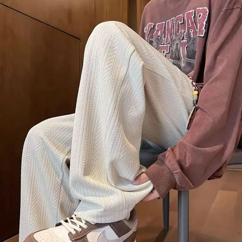 

Мужские осенние и зимние свободные и универсальные прямые широкие брюки High Street и повседневные брюки