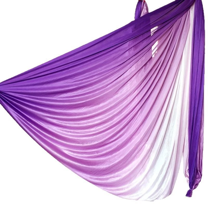 

Yoga studio special aerial yoga hammock 5 * 2.8 meters anti-gravity sling micro-elastic extension belt