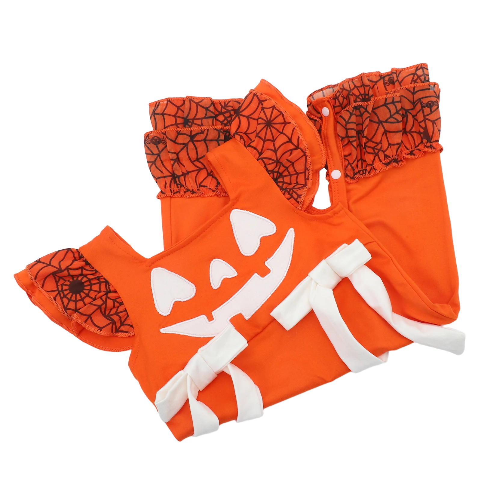 

Baby Halloween Romper Sleeveless Pumpkin Print Infant Jumpsuit Newborn Boys Girls Pumpkin Costume Toddler Halloween Costume