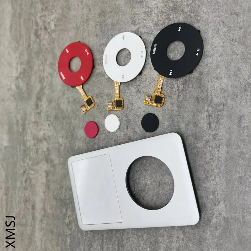 Silver iPod Cover with Multiple Click Wheel Button Color Combinations for iPod 6th 7th Classic 80GB 120GB 160GB