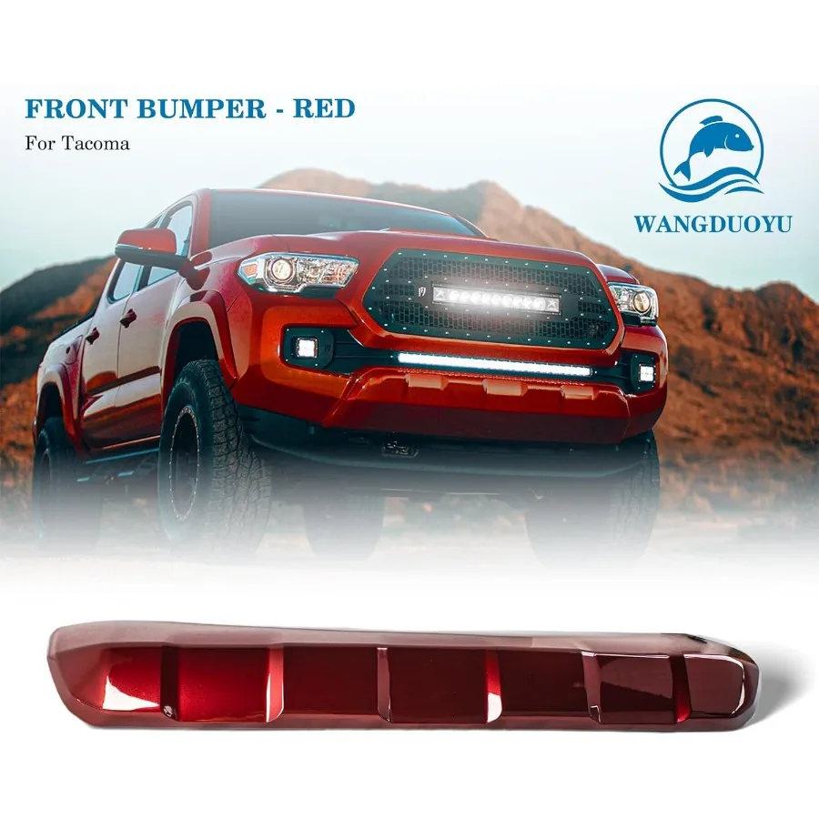 المصد الأمامي لوحة الستارة السفلية لوحة التزلج الأسود لـ 20162023 تويوتا تاكوما حماية متينة وجماليات الطرق الوعرة المحسنة #3