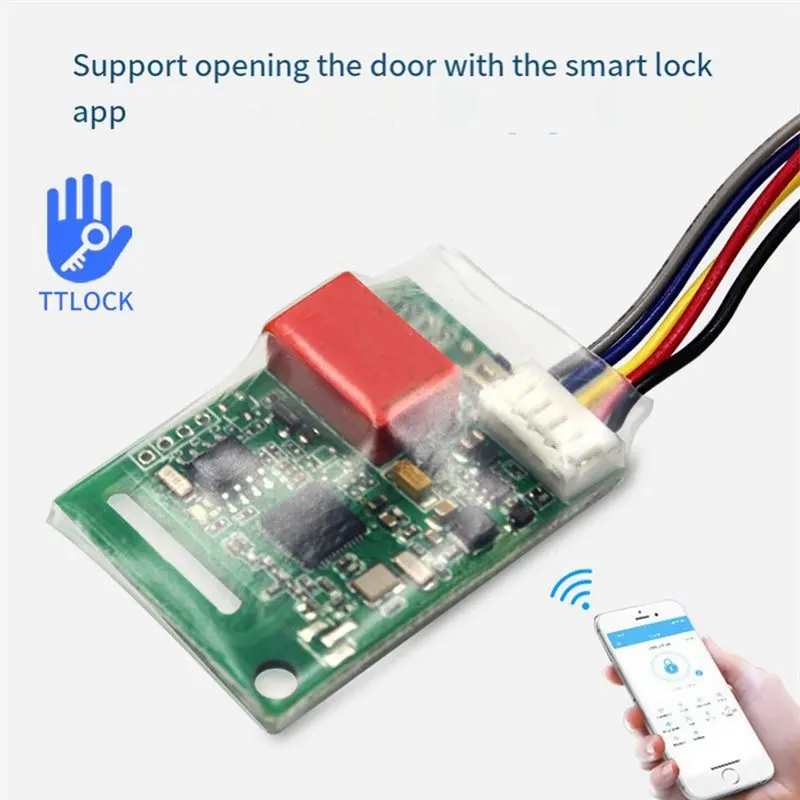 B27B TTLOCK Lock Unlock Module 3.3-12VDC BLE5.2 Access Module Ttlock App Controller Board For Commercial/Residential Doors