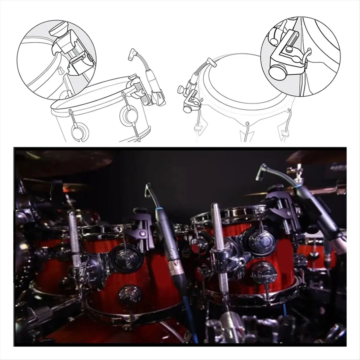 

*ESTR BETA98AMP Инструментальный микрофон Beta 98amp Кардиоидный конденсаторный инструмент Ударный барабан Микрофон для Toms Малый барабан