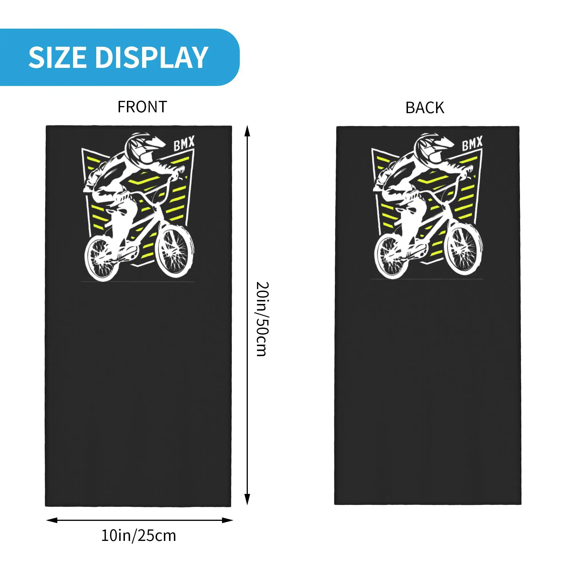 Bmx Apparel Retro Bmx Bike المدرسة القديمة التصحيح باندانا الرقبة الجراب مطبوعة التفاف وشاح قناع الوجه الدافئ الرياضة في الهواء الطلق للرجال والنساء