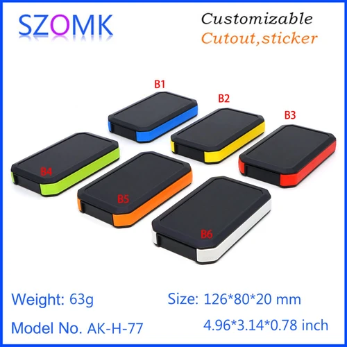 Caja de conexiones de plástico OEM SZOMK, carcasa para instrumentos electrónicos, carcasa de mano, carcasa impermeable para PCB