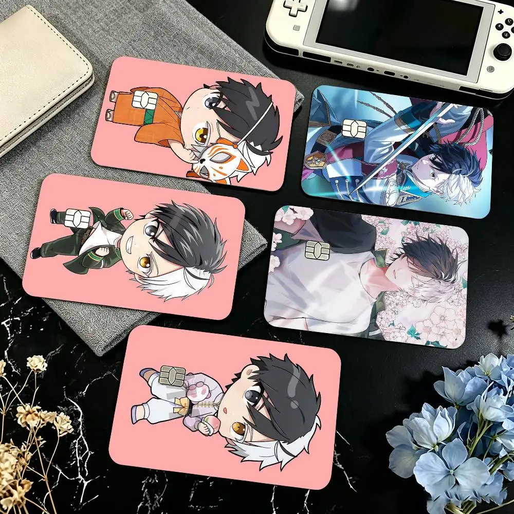 Anime W-WIND BREAKER Sakura Haruka  Credit Card HD Stickers Game Card Decal Small Chip Waterproof Sticker Gift