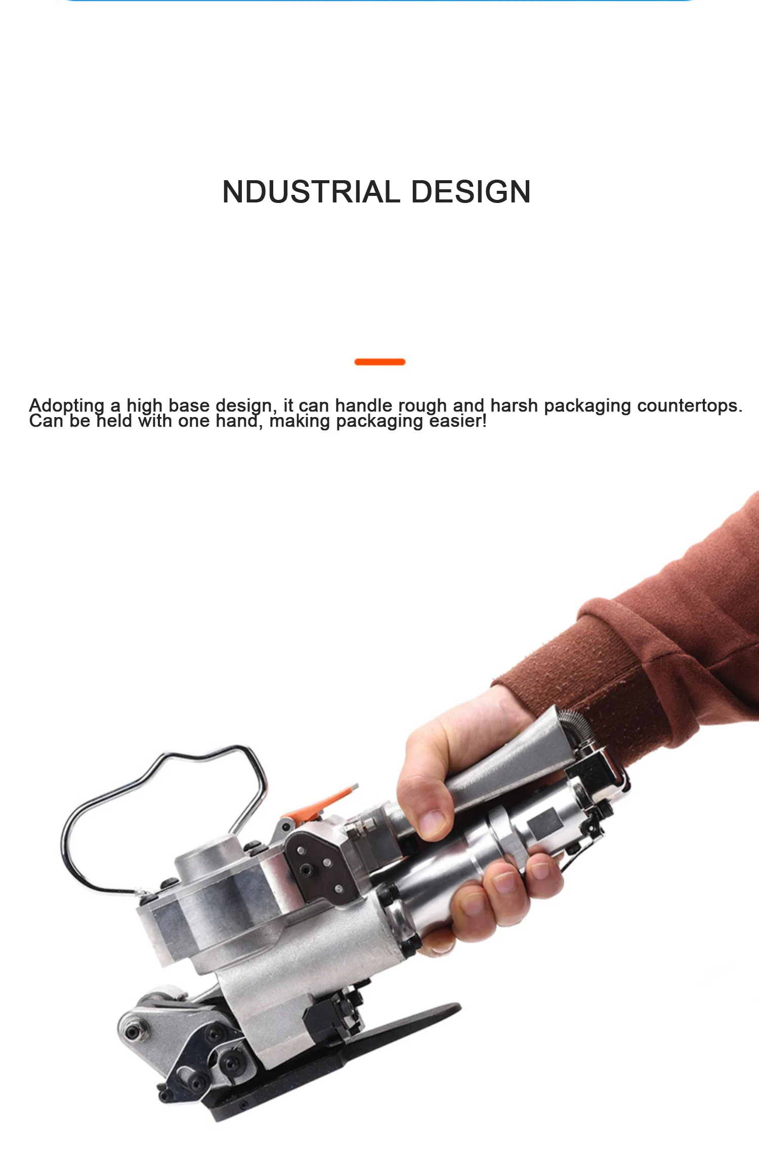 PP PET Portable Pneumatic Strapping Machine Handheld Packaging Tool Suitable for 19mm 25mm Belt A19/A25