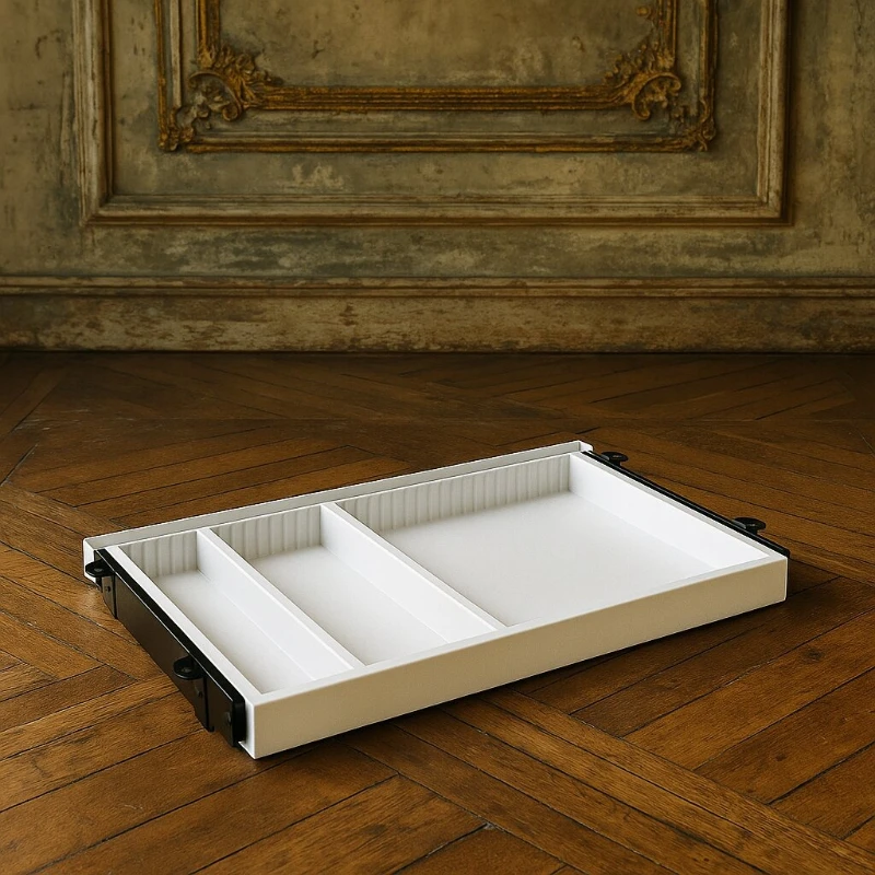 

Under-table drawer storage box Plastic invisible drawer Desk hidden drawer storage box (lifting table accessories)