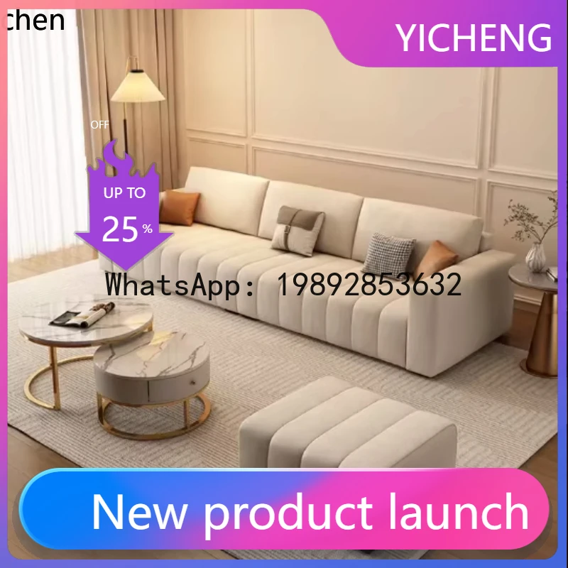 

waterproof and anti-fouling technology cloth sofa three-person sofa small apartment living room combination sofa