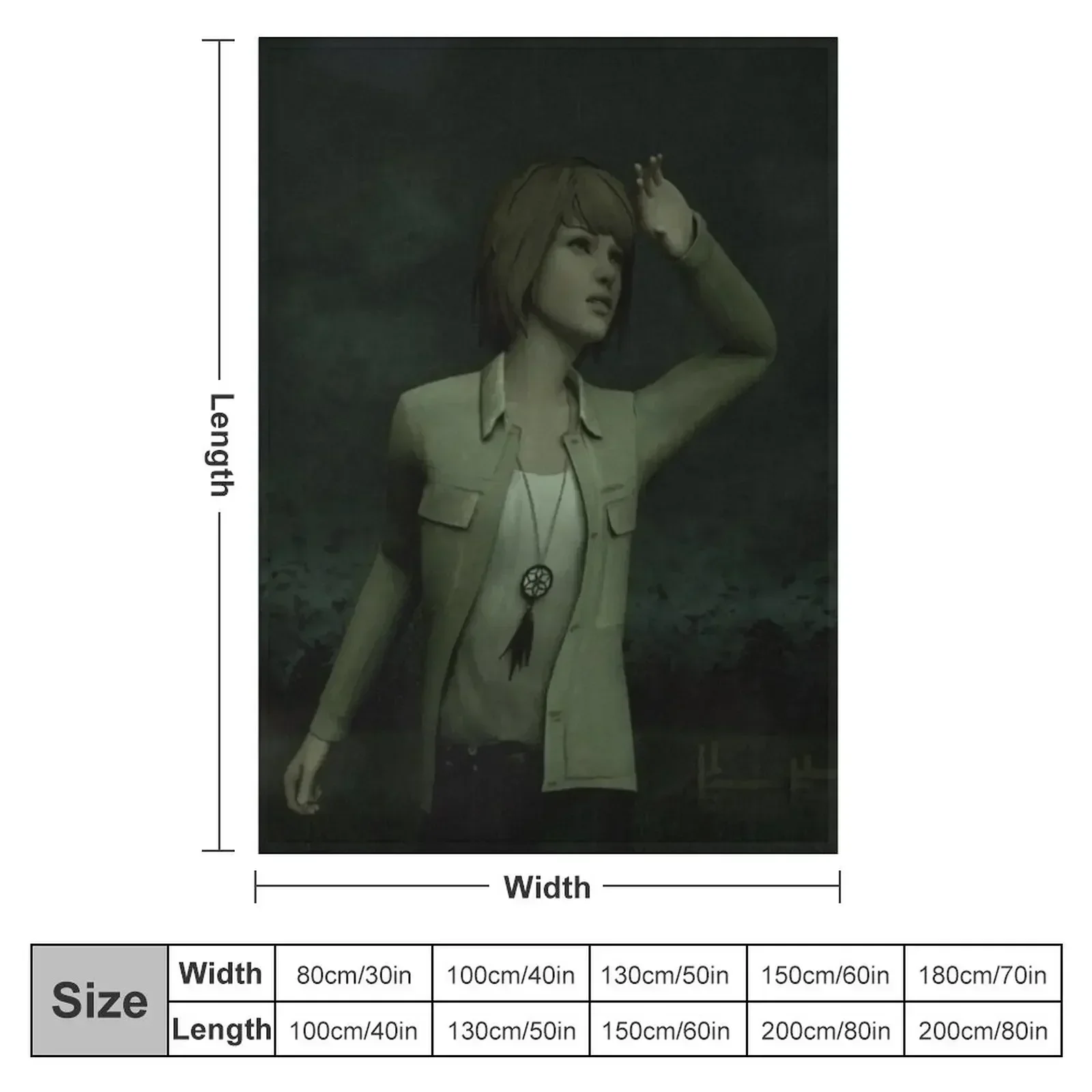 Max - The Vortex - Life is Strange Throw Blanket couch cozy soft plush fuzzy picnic outdoor blanket