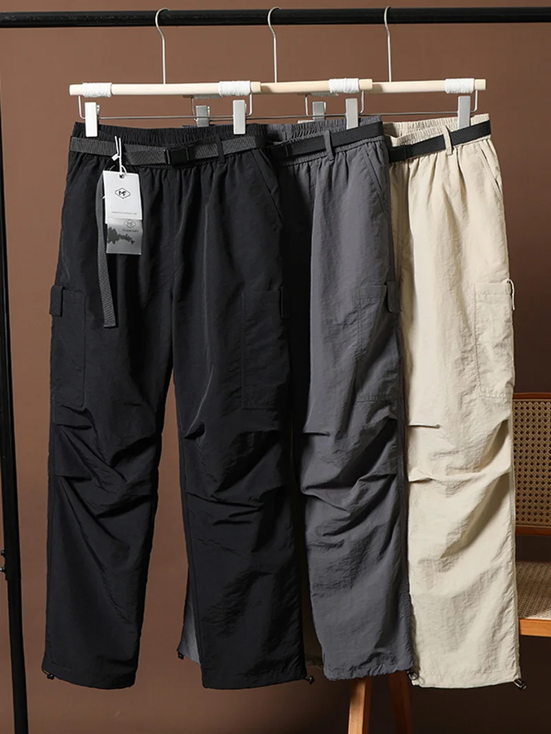 

Новые усовершенствованные мужские повседневные брюки для активного отдыха: быстросохнущие, дышащие, с множеством карманов, рабочие, прямого кроя, с манжетами, для летнего отдыха