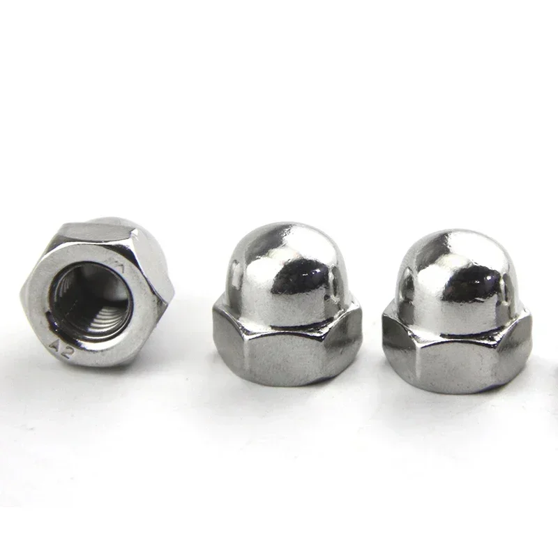 DIN1587 Acorn Cap Nuts 304/316Stainless Steel M3 M4 M5 M6 M8 M10 M12 M14~M24 Hexagon CapNuts For Corrosion Protection Blind Nuts