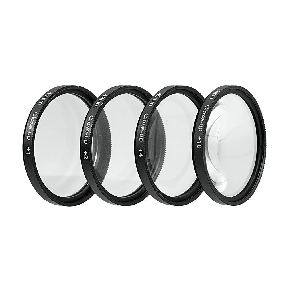 Macro Close Up Lens Filter +1+2+4+10 Filter Kit 37/39/40.5/43/49/55/58/67mm For Canon Nikon Sony Cameras