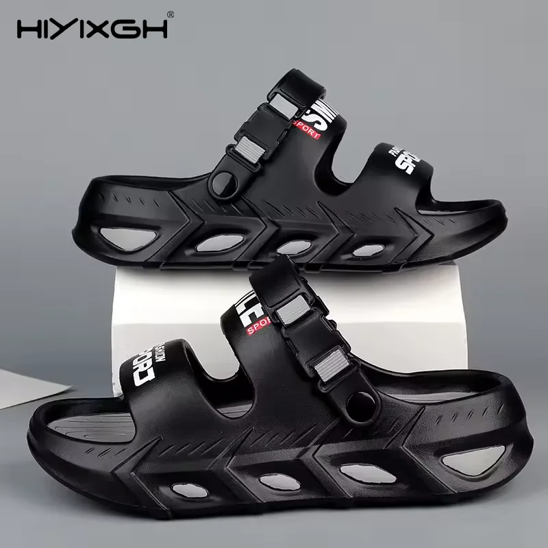 

Fashion New Men's Outdoor Slippers Beach Sandals Comfortable Slides Soft Clogs Men Casual Shoes Garden Shoes Male Beach Sandals
