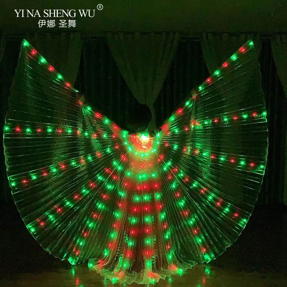 Super Wings with Remote Controler RGB Adult Led Wings Belly Dance Isis Wings  Party Christmas Halloween Carnival  changes color - Image 4