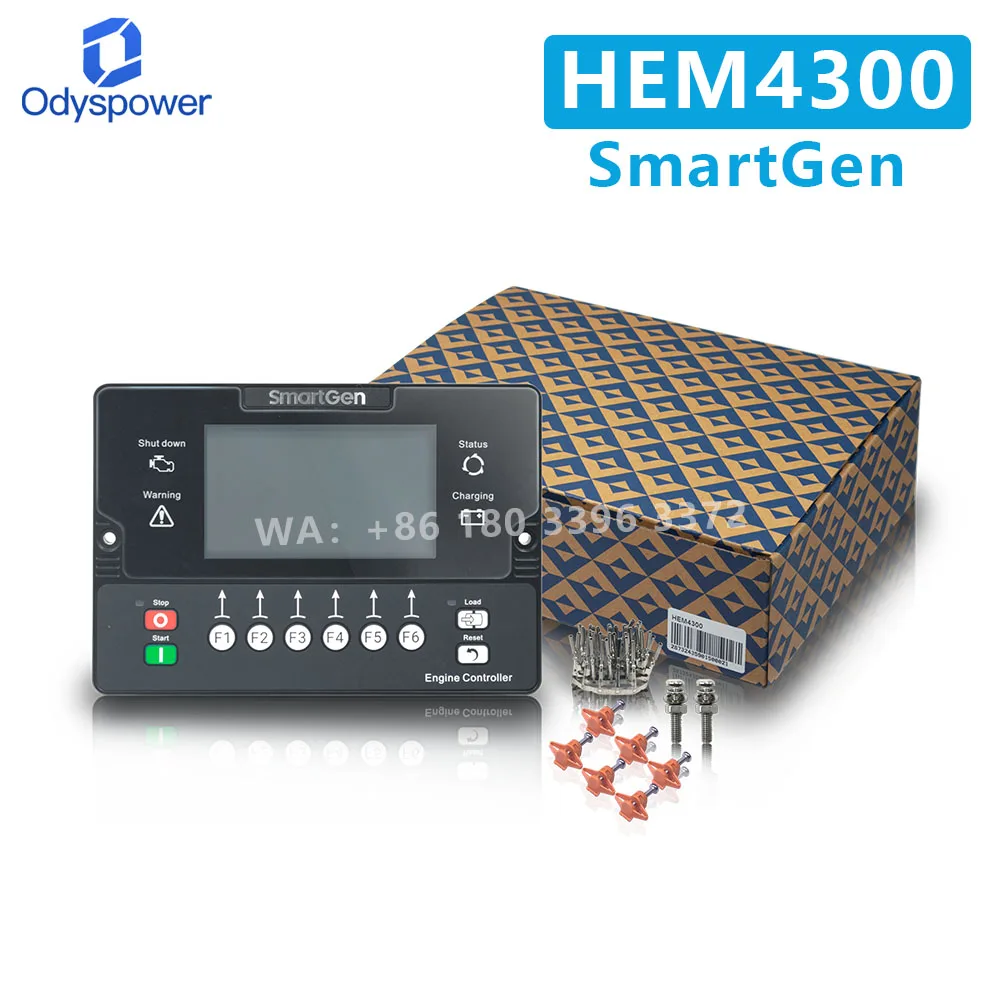 SmartGen HEM4300 Electronic Engine Controller Four Remote Auto Start Stop Control Module 4.3 Color LCD Display RS485 CANBUS Port