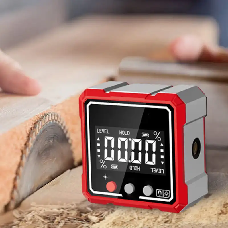 Inclinometer Digitale laser Meethoekmeter Gradenboogsensor Magnetische hellingsmeter Bilaterale laserhoek-/hellingconversie